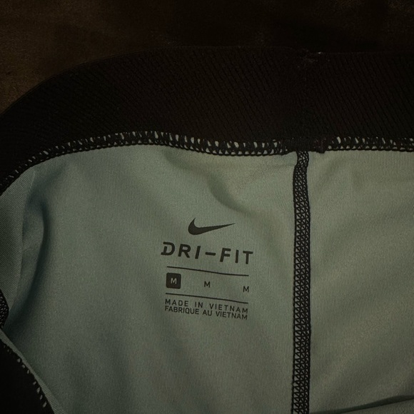 Nike Pro Dri-Fit Geometric Blue Leggings - Picture 5 of 9